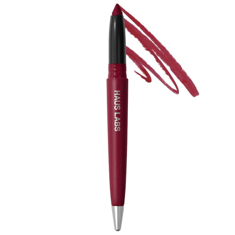 NIB ✅ Haus Labs GARNET MATTE  Le Monster Lip Crayon Vegan Lipstick and Lip Liner